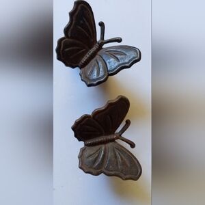 Cast Iron Butterfly Set Of 2 Napkin Rings
